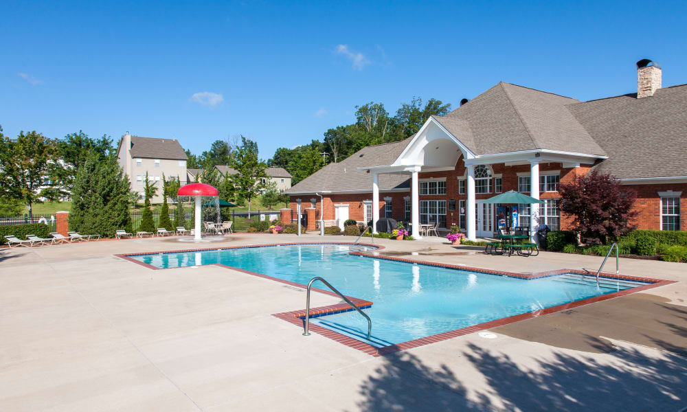 A large swimming pool at Peine Lakes in Wentzville, Missouri