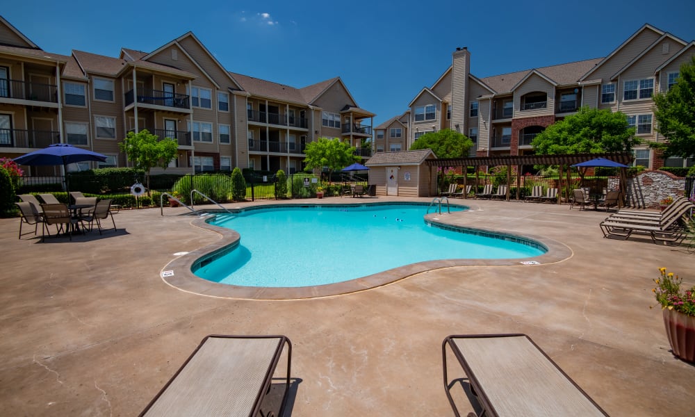 The community pool at Fountain Lake in Edmond, Oklahoma
