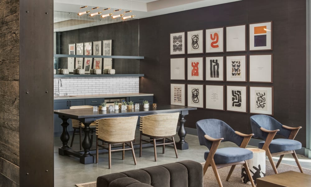 Modern interior at Telegraph Arts in Oakland, California