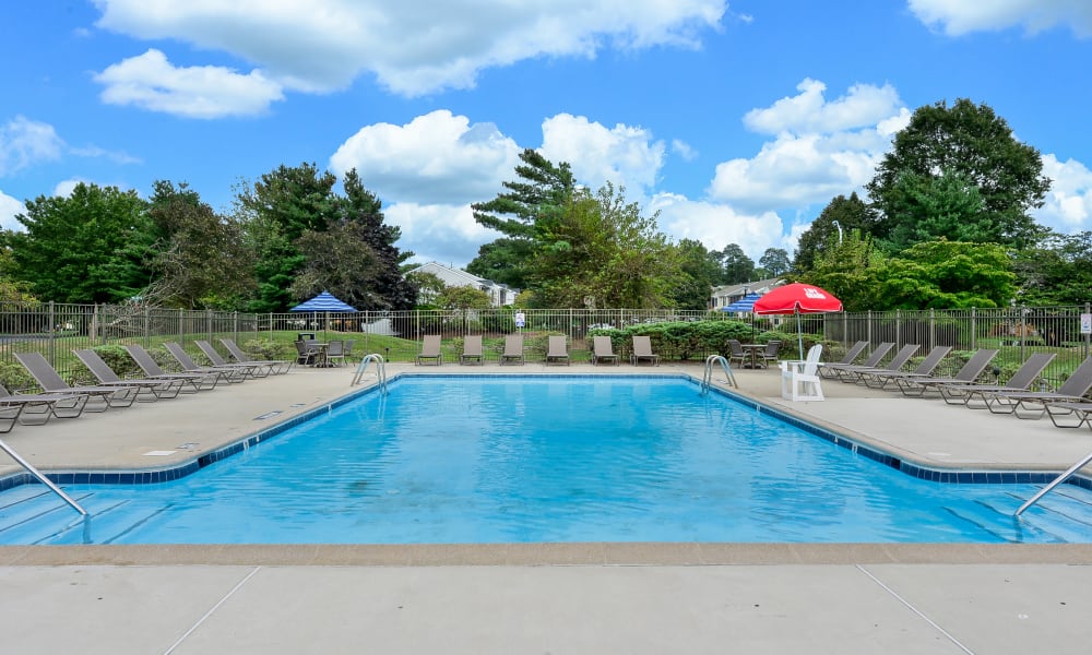 Swimming Pool at Cranbury Crossing Apartment Homes in East Brunswick, New Jersey