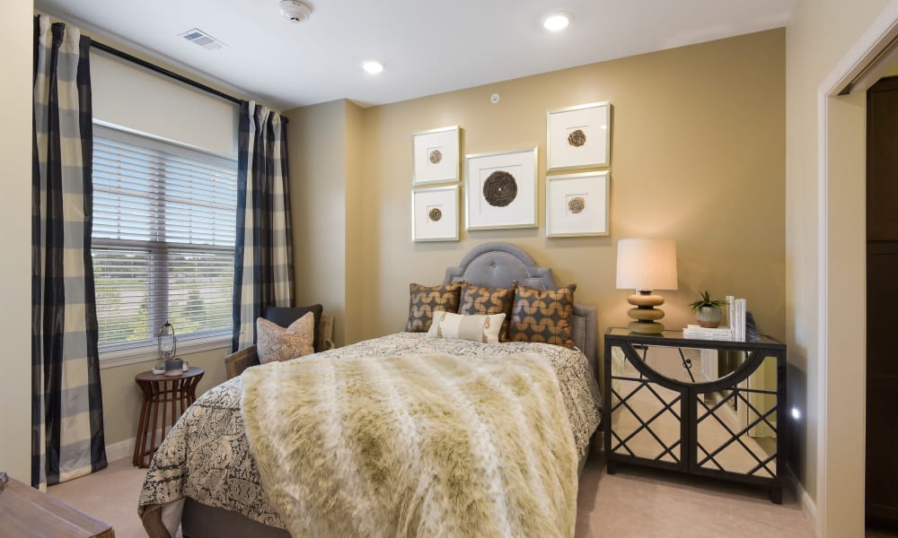 Bedroom inside a home at Anthology of Rochester Hills in Rochester Hills, Michigan