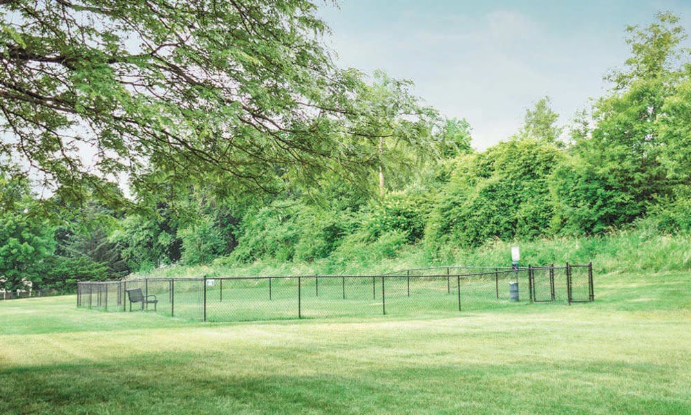 Dog park at Crossroads Apartments & Townhomes in Spencerport, New York