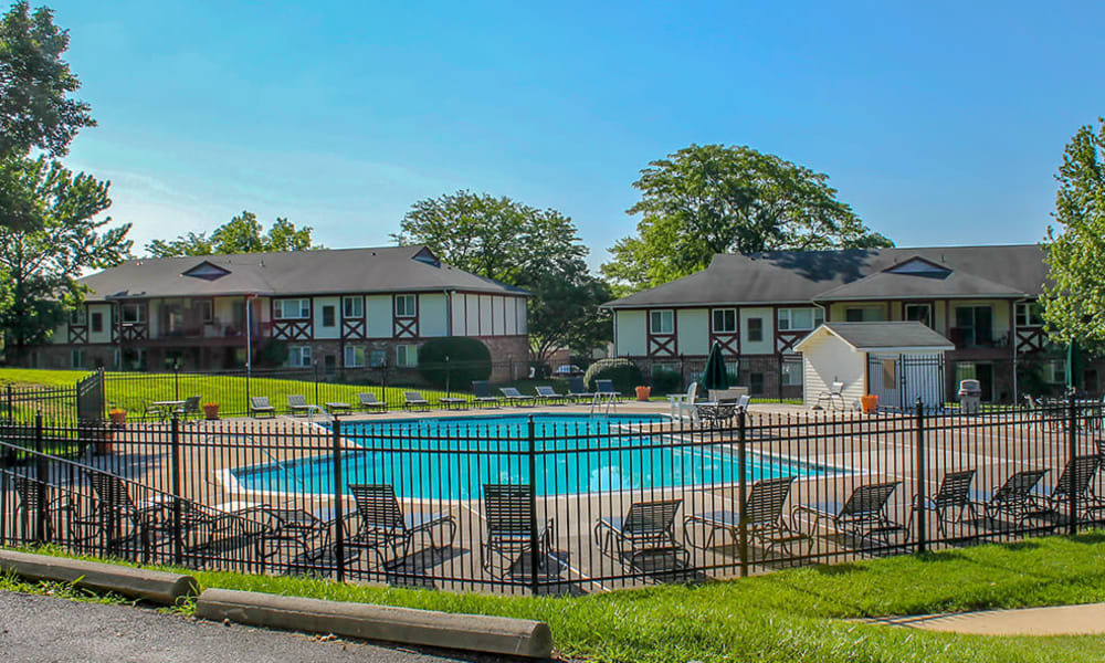 Swimming pool at King's Manor Apartments in Harrisburg, Pennsylvania