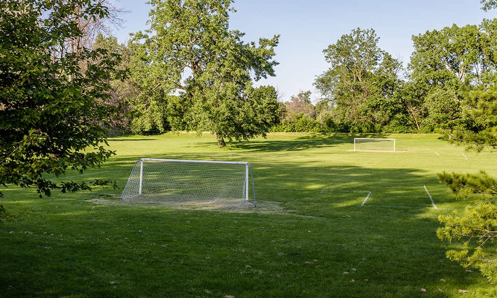 Soccer field at Park Place Townhomes in Buffalo, New York