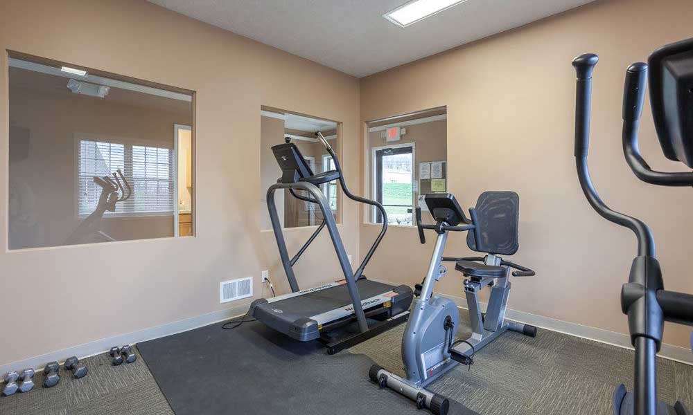 Fitness center at Hickory Hollow in Spencerport, New York