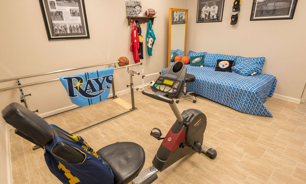 Physical therapy at Inspired Living in Royal Palm Beach, Florida.