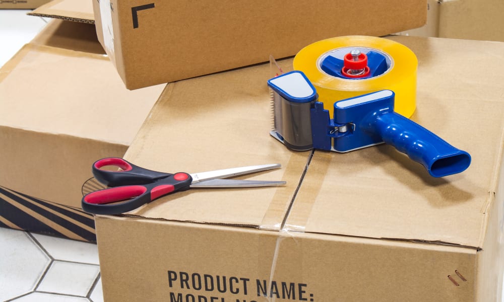 Packing supplies available for purchase at Stop-N-Go Storage in Steamboat Springs, Colorado