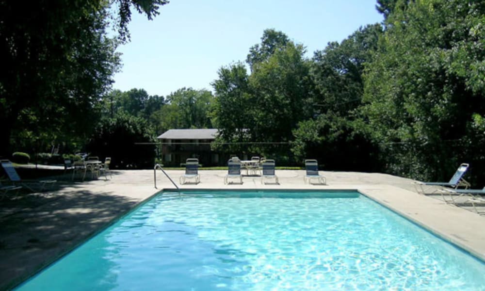Sparkling pool at Beckett Park in Smyrna, Georgia