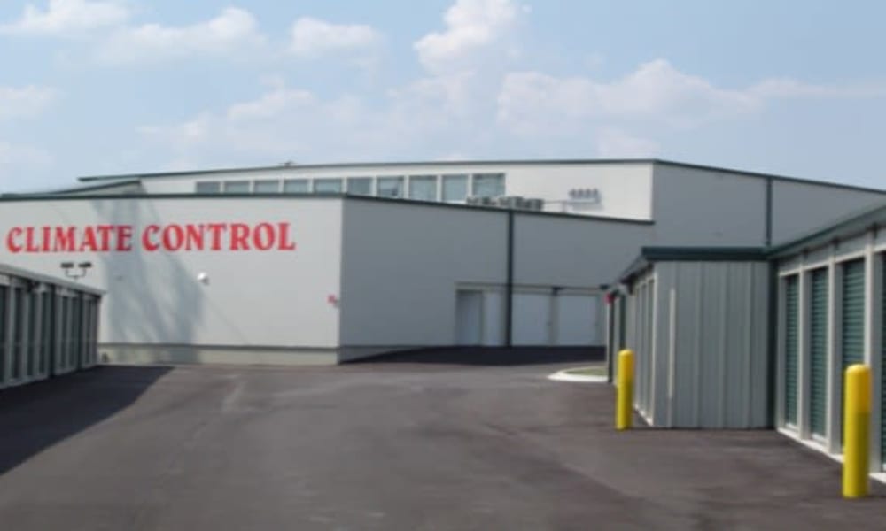 Row of storage units at Michigan Storage Centers in Farmington Hills, Michigan