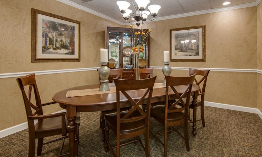 Family dining room at Spencer Place in Saint Peters, Missouri