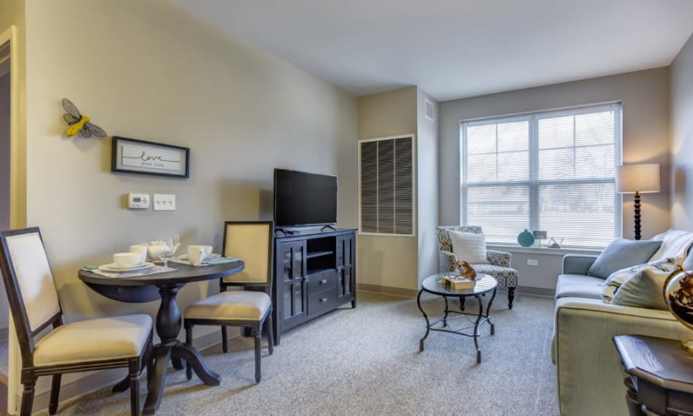 Spacious resident apartment at Anthology of Wheaton in Wheaton, Illinois. 