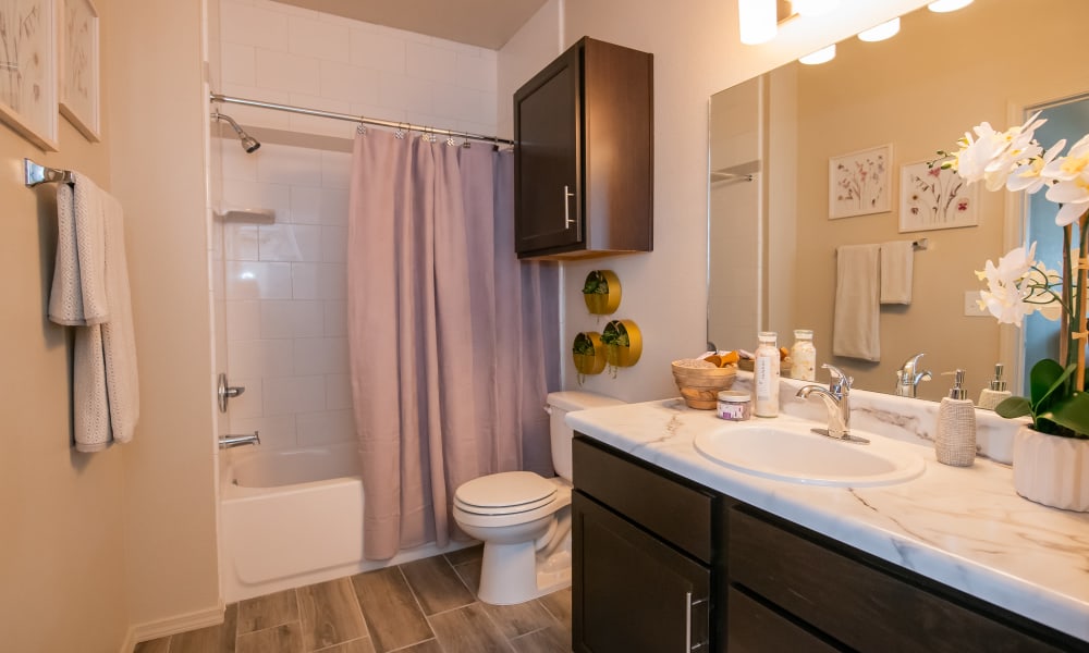 Clean, right bathroom at Cedar Ridge in Tulsa, Oklahoma