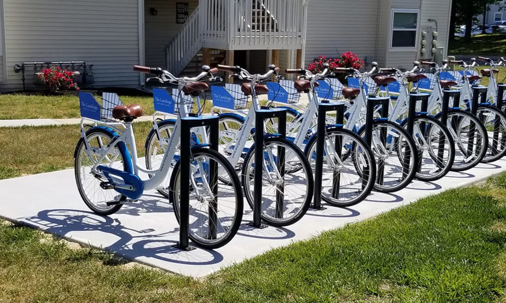 Bike share at The Landings Apartment Homes in Absecon, New Jersey