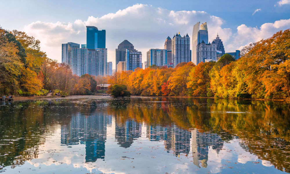 The river near The Westlight Apartments in Atlanta, Georgia