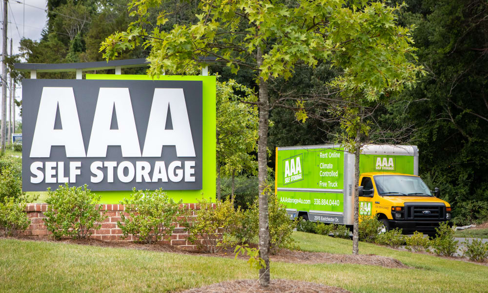 Free moving truck from AAA Self Storage