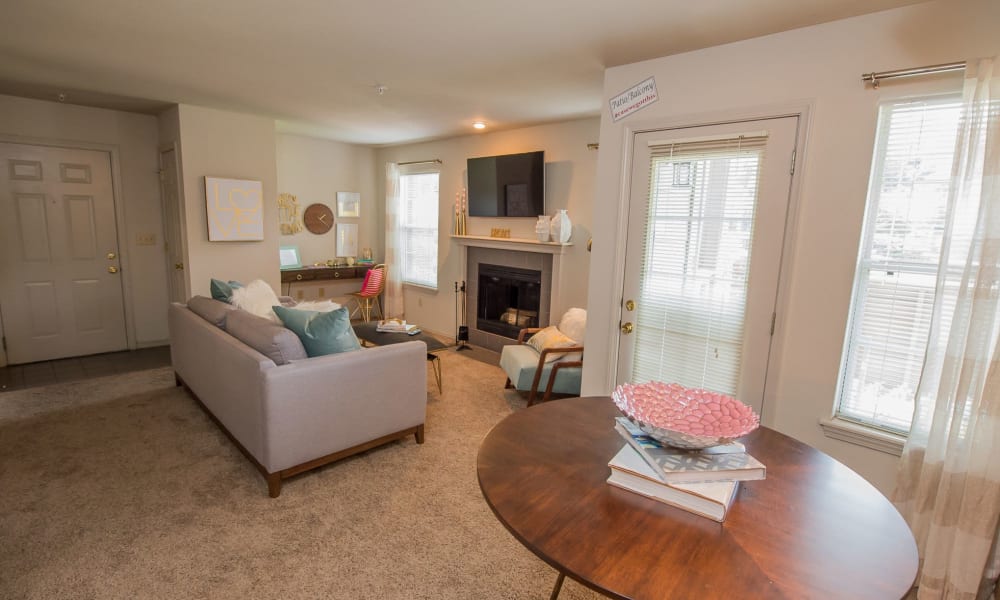 Open concept floor plan at Crown Chase Apartments in Wichita, Kansas