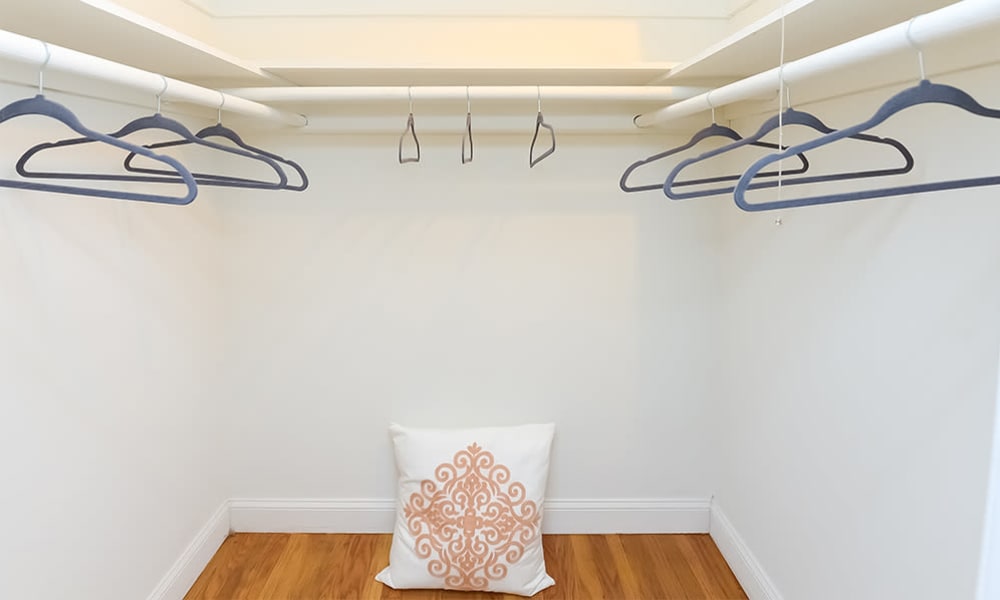Walk-in closets at apartments in Mt. Arlington, New Jersey