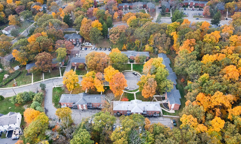 Aerial view of Mt. Arlington Gardens Apartment Homes in Mt. Arlington, NJ