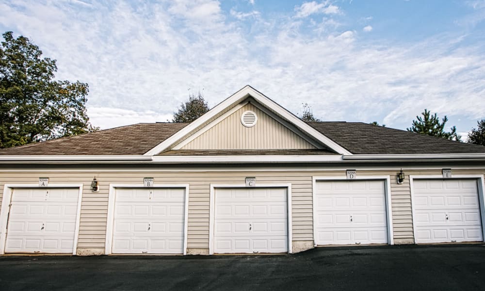 Private garages available at Arbor Ridge Apartments in Owings Mills, Maryland