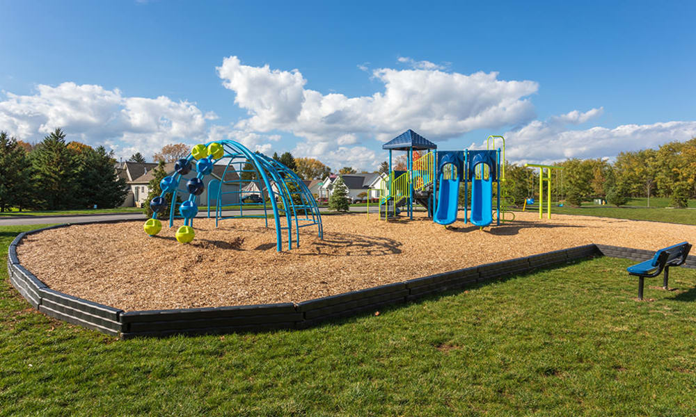 Play area at Avon Commons in Avon, New York