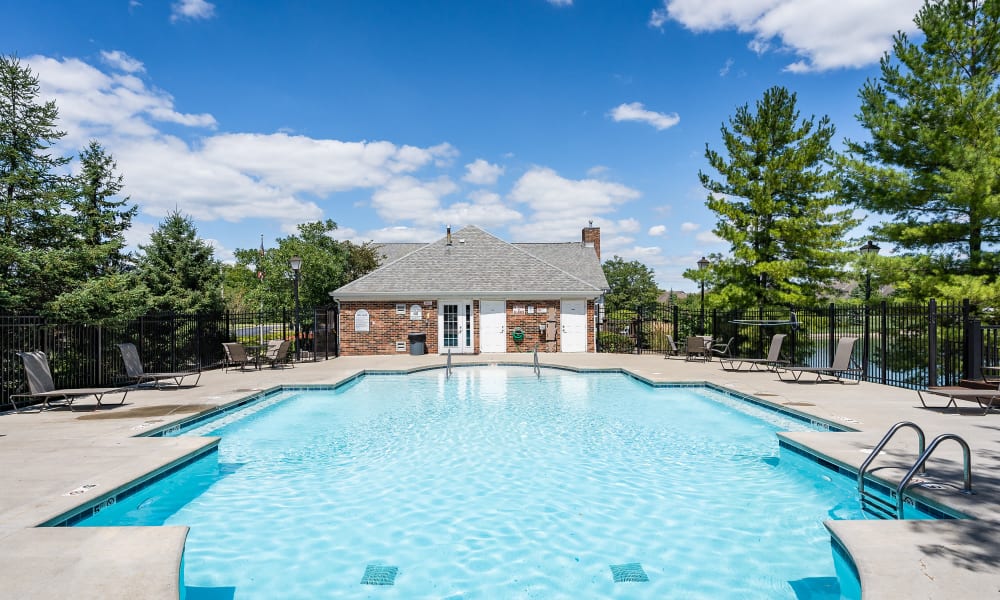 Sparkling pool at Lakefront at West Chester in West Chester, Ohio