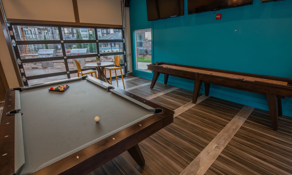 Game room at 97@ North Oak in Kansas City, Missouri