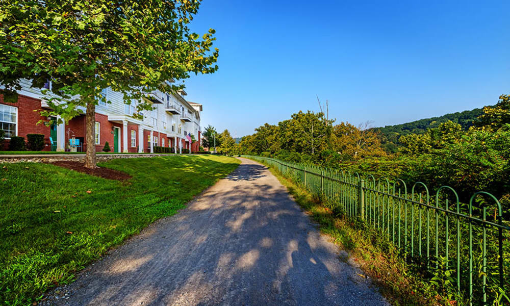 Waterfront trail at The Waterfront Apartments & Townhomes in Munhall, Pennsylvania