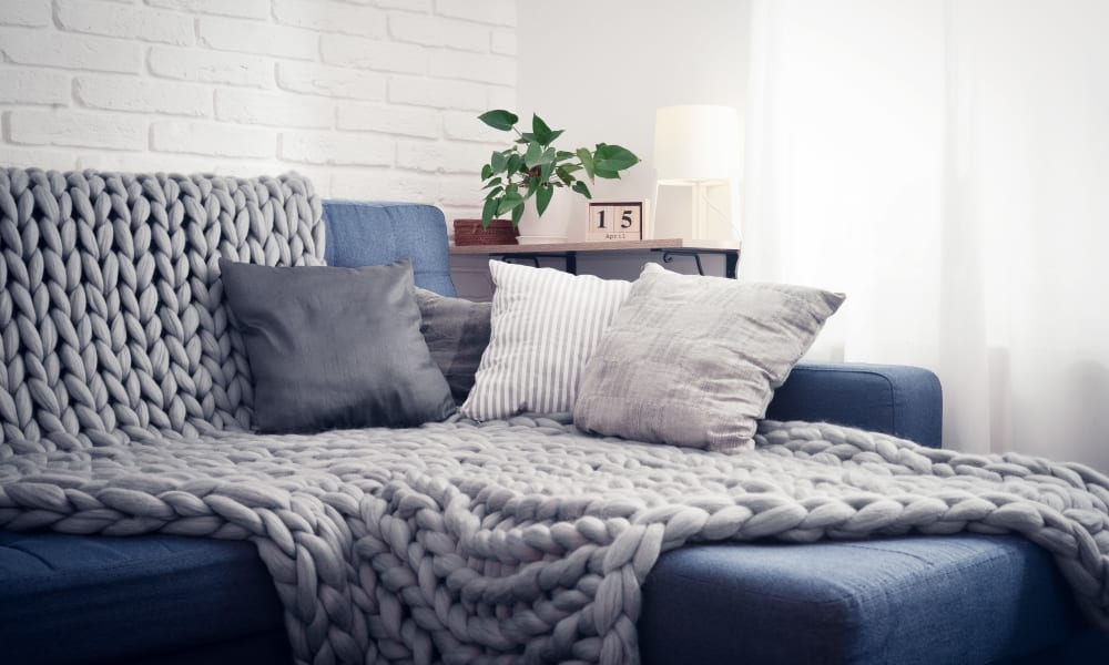 Cozy living room at Mount Carmel Apartments in Mount Carmel, Pennsylvania