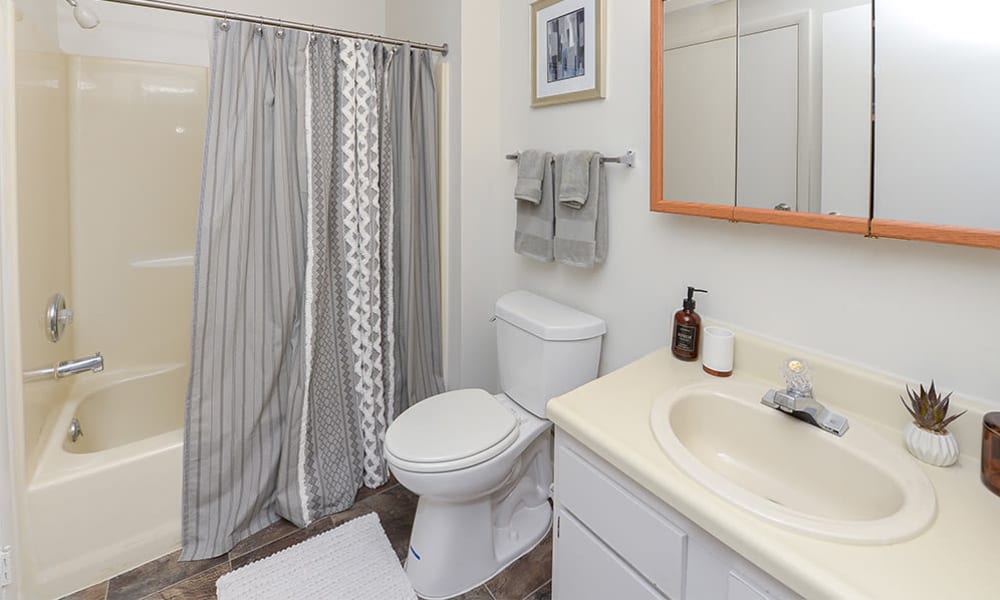Large bathroom at The Landings Apartment Homes in Absecon, New Jersey