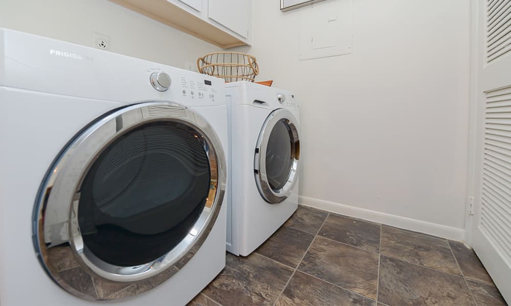 Washer and dryer at The Landings Apartment Homes in Absecon, New Jersey