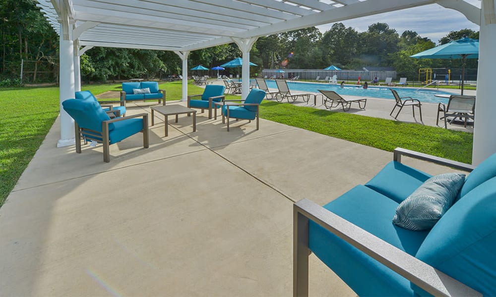 Sundeck at apartments in Eatontown, New Jersey