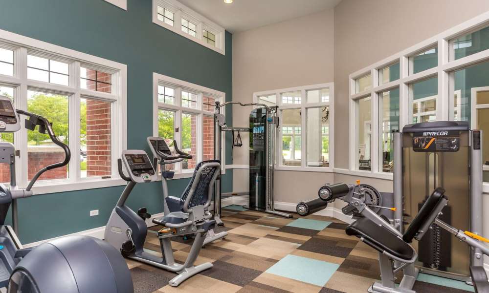 Fitness center at Woodlake in Gurnee, Illinois