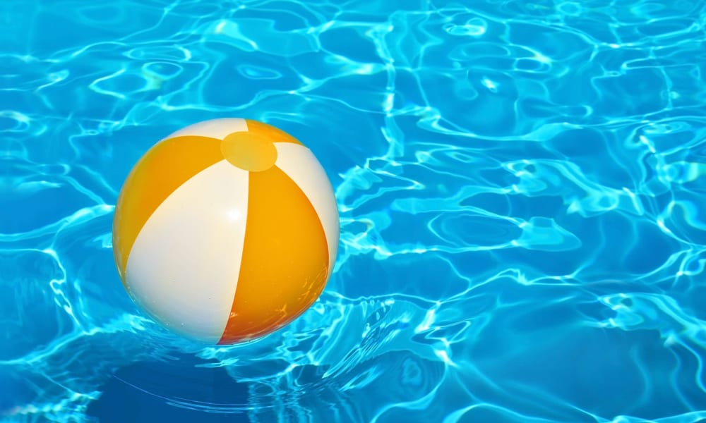 Beach ball in the pool at Fountainhead in Jacksonville, Florida