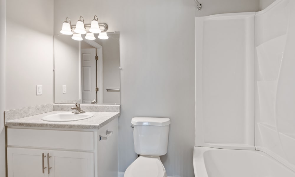 Bathroom at Fairway Trails Apartments in Ypsilanti, MI