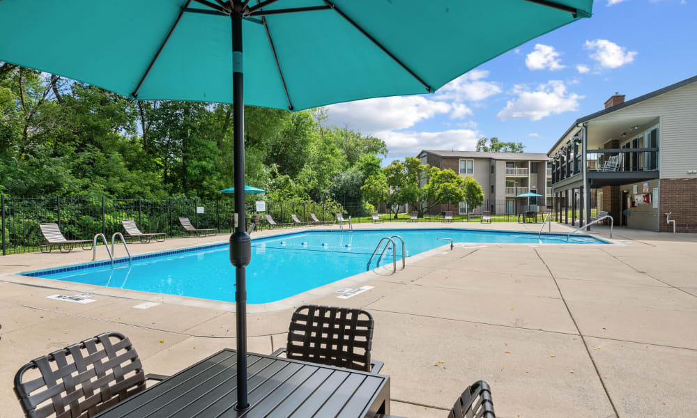 Swimming Pool at Fairway Trails Apartments in Ypsilanti, MI