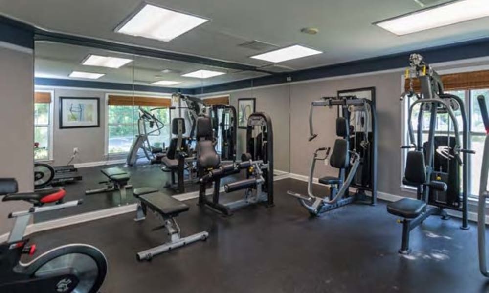 Large fitness center at Hunter's Glen in Upper Marlboro, Maryland