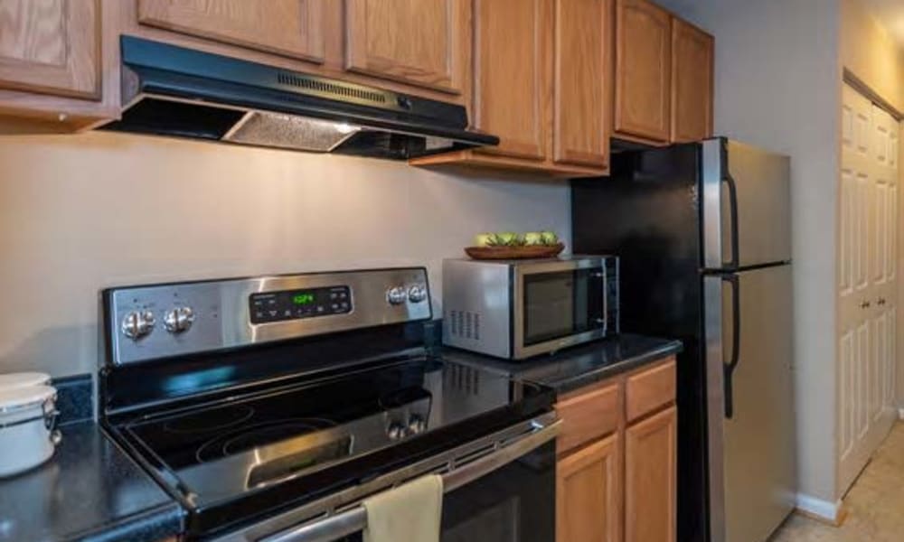 New kitchen appliances at Hunter's Glen in Upper Marlboro, Maryland