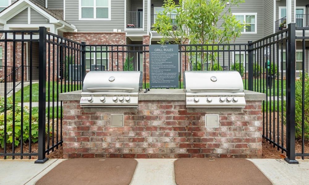 Awesome outdoor grilling station at Kirkwood Place in Clarksville, Tennessee