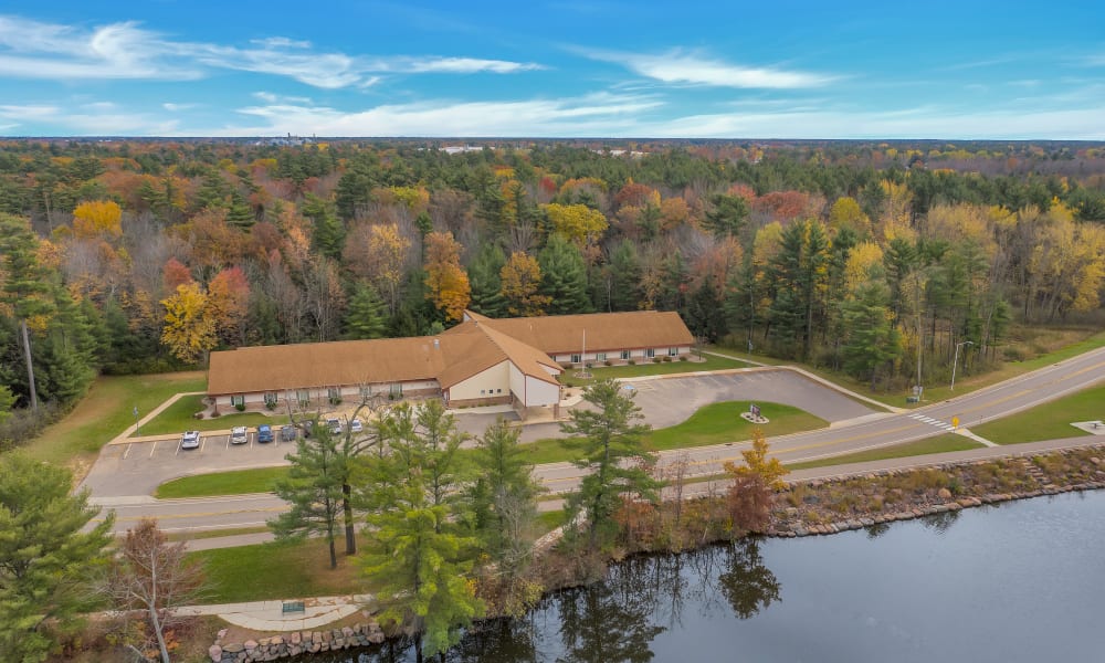 Aerial view of Wellington Place at Biron in Wisconsin Rapids, Wisconsin