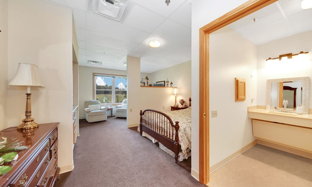 Interior of a residence at Wellington Place at Rib Mountain in Wausau, Wisconsin