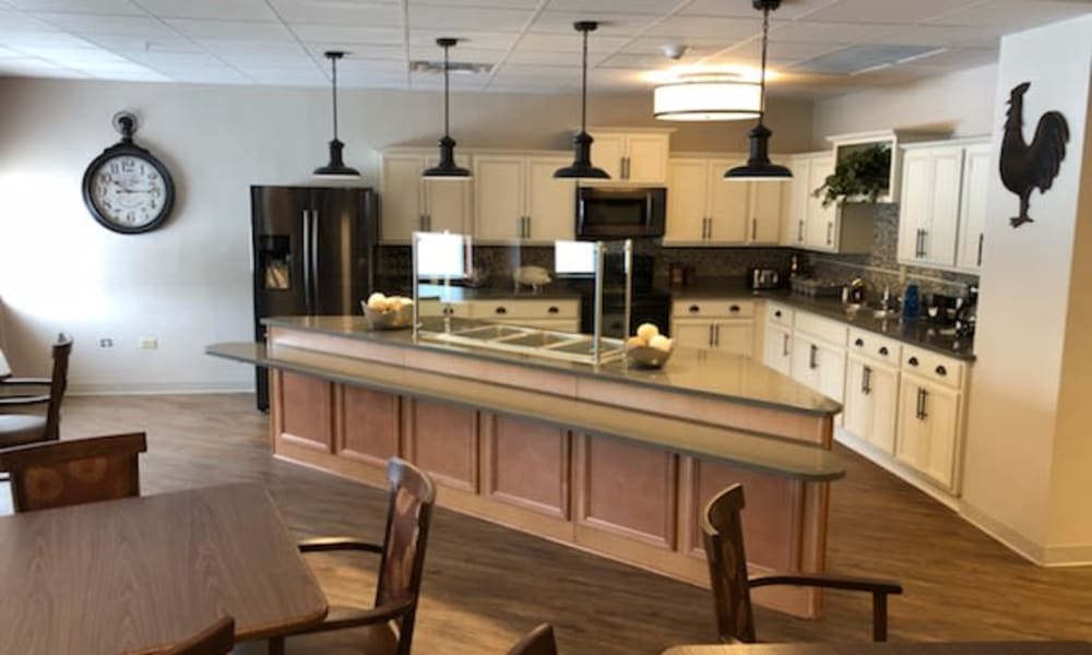 Dining area at Villas At Maple Ridge in Spooner, Wisconsin