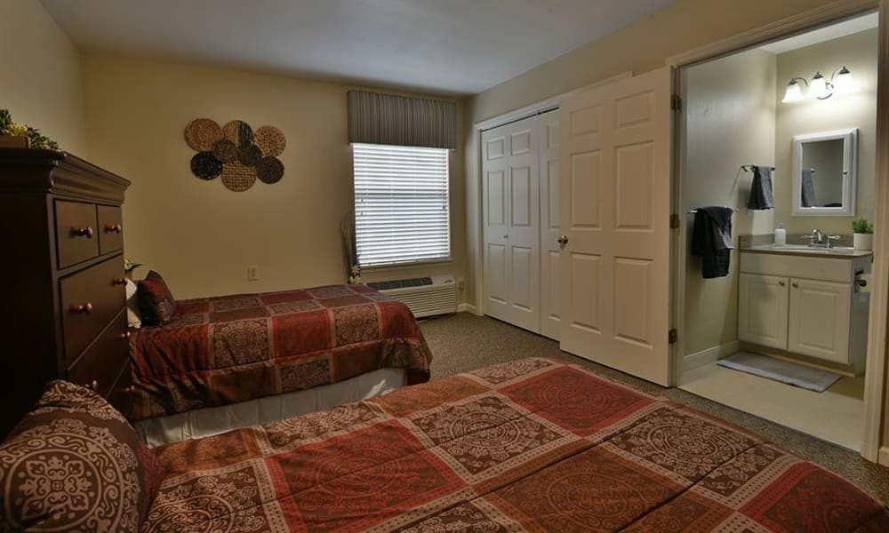 Semi-Private Resident Room at at Maple Tree Terrace in Carthage, Missouri