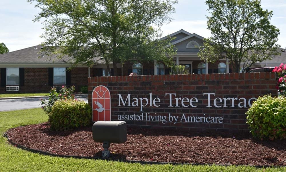 Branding and Signage outside of Maple Tree Terrace in Carthage, Missouri