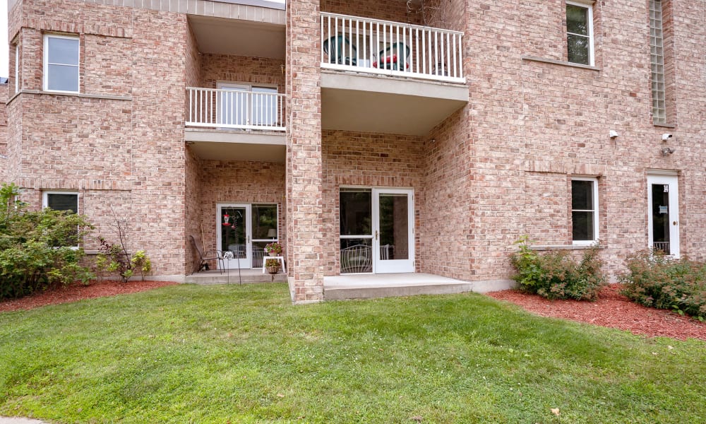 Some apartments have a balcony at Bell Tower Residence Assisted Living in Merrill, Wisconsin