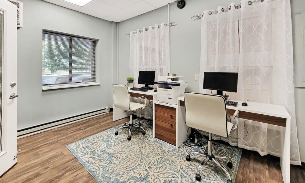 Personal office room at our apartments located at Maiden Bridge & Canongate Apartments in Pittsburgh, Pennsylvania