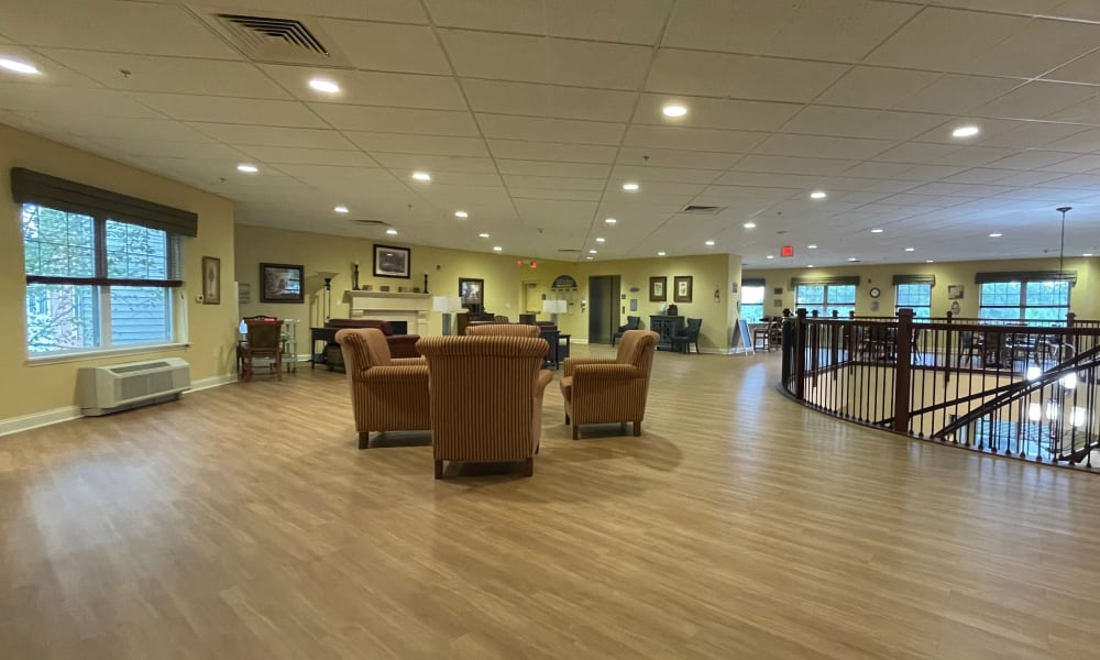 2nd floor lounge at The Birches at Harleysville in Harleysville, Pennsylvania