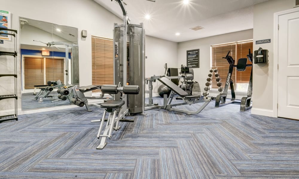 Resident fitness center at Club at North Hills in Pittsburgh, Pennsylvania
