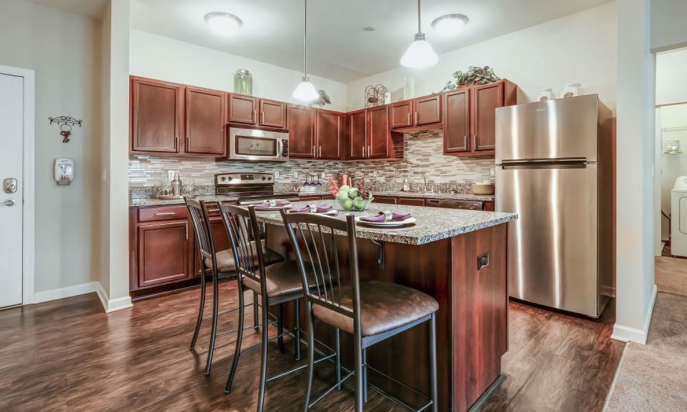 Large kitchen dinning room combo located at Marquis Place in Murrysville, Pennsylvania