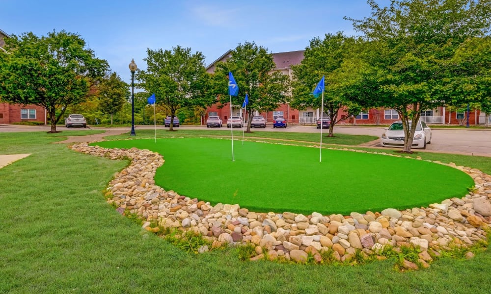 Miniature golf area located at Marquis Place in Murrysville, Pennsylvania