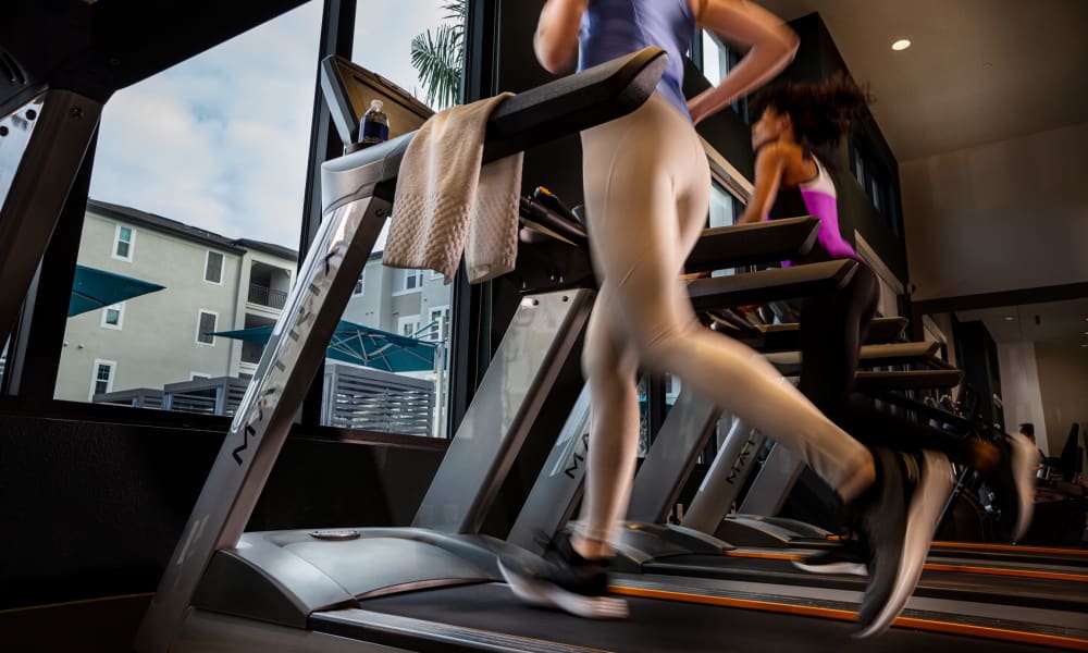 Resident fitness center at Murano at Three Oaks in Fort Myers, Florida